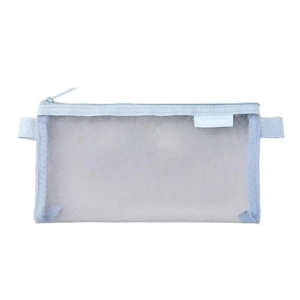 

Solid Color Mesh Coin Purse Transparent Change Storage Bag Mini Coin Purse Pen Bag Lipstick Cosmetic Bag Mesh Cosmetic Bag