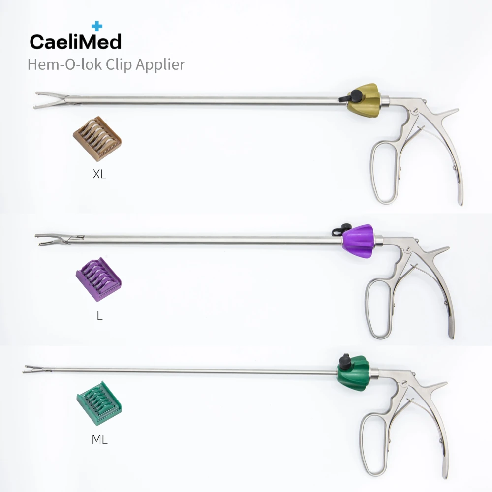 Reuseable Laparoscopic Hemolok Clip Applier Polymer Ligation Clip Applicator Surgical Endoscopic Clips