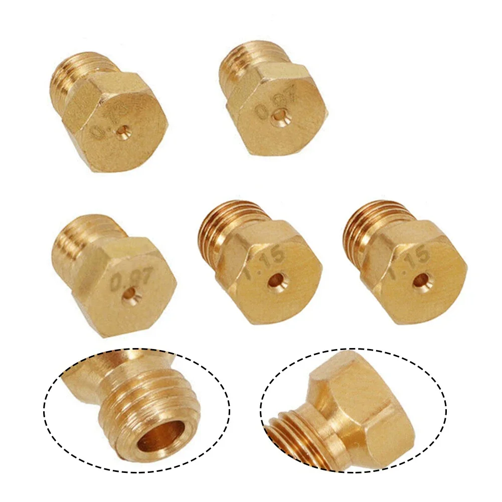 

5Pcs Burner Gas Hob Lpgs Conversion Kits Jets Nozzles Propane Injectors New Gas Stove Brass Nozzle Conversion Kit