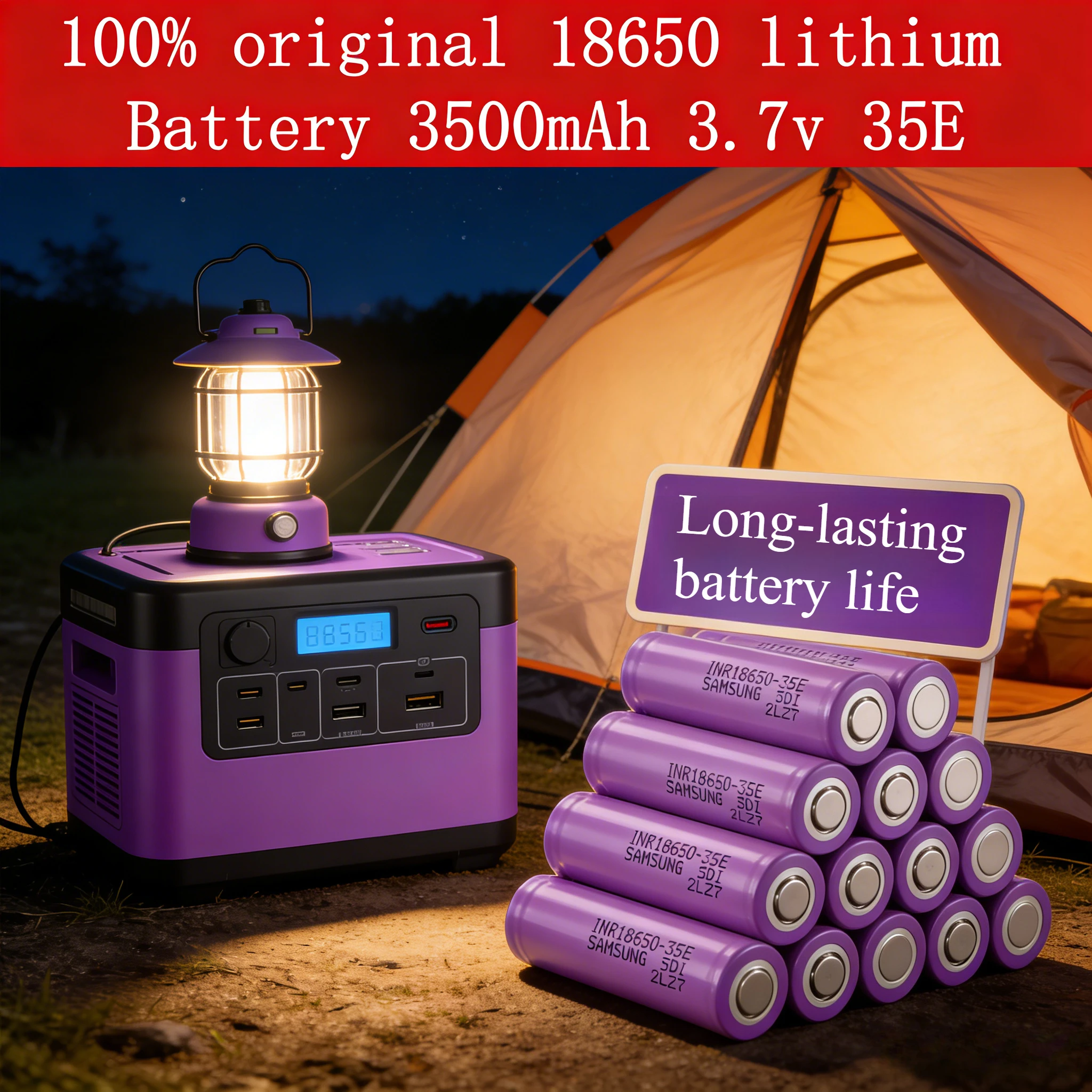 

3500mAh 18650 3.7v 25A ，18650 lithium battery high power power tool battery， 18650 rechargeable battery， Safety explosion-proof