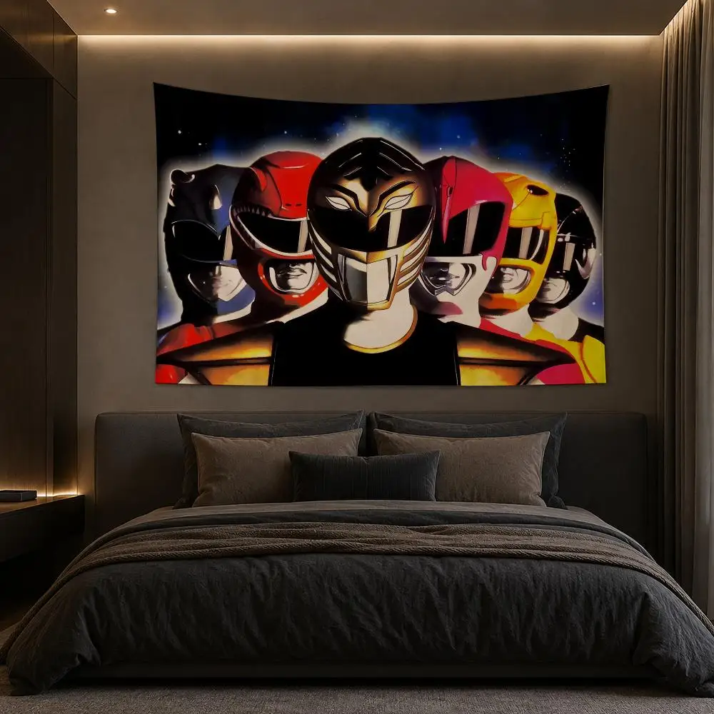 Mighty Morphin Power Rangers Tapestry Bedroom Living Room Bar Party House Home Dorm Interior Wall Decor Background Banner