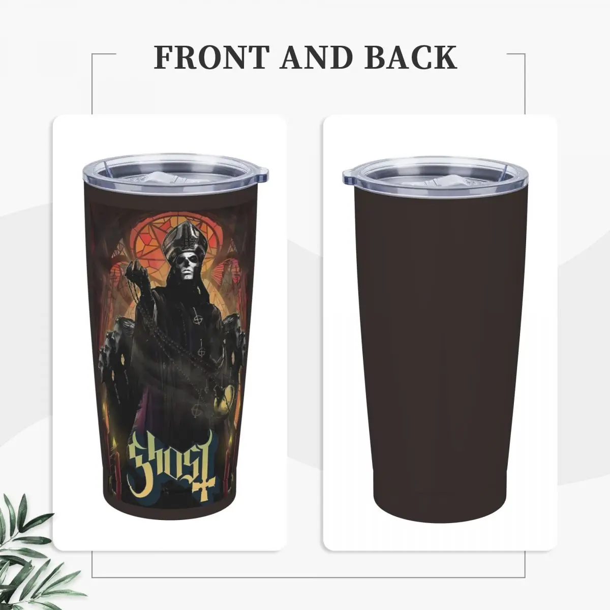 G-Ghost Music Band Tumbler Horror Zombie Cold and Hot Water Bottle Insulated Stainless Steel Thermal Cups Travelist Car Mugs