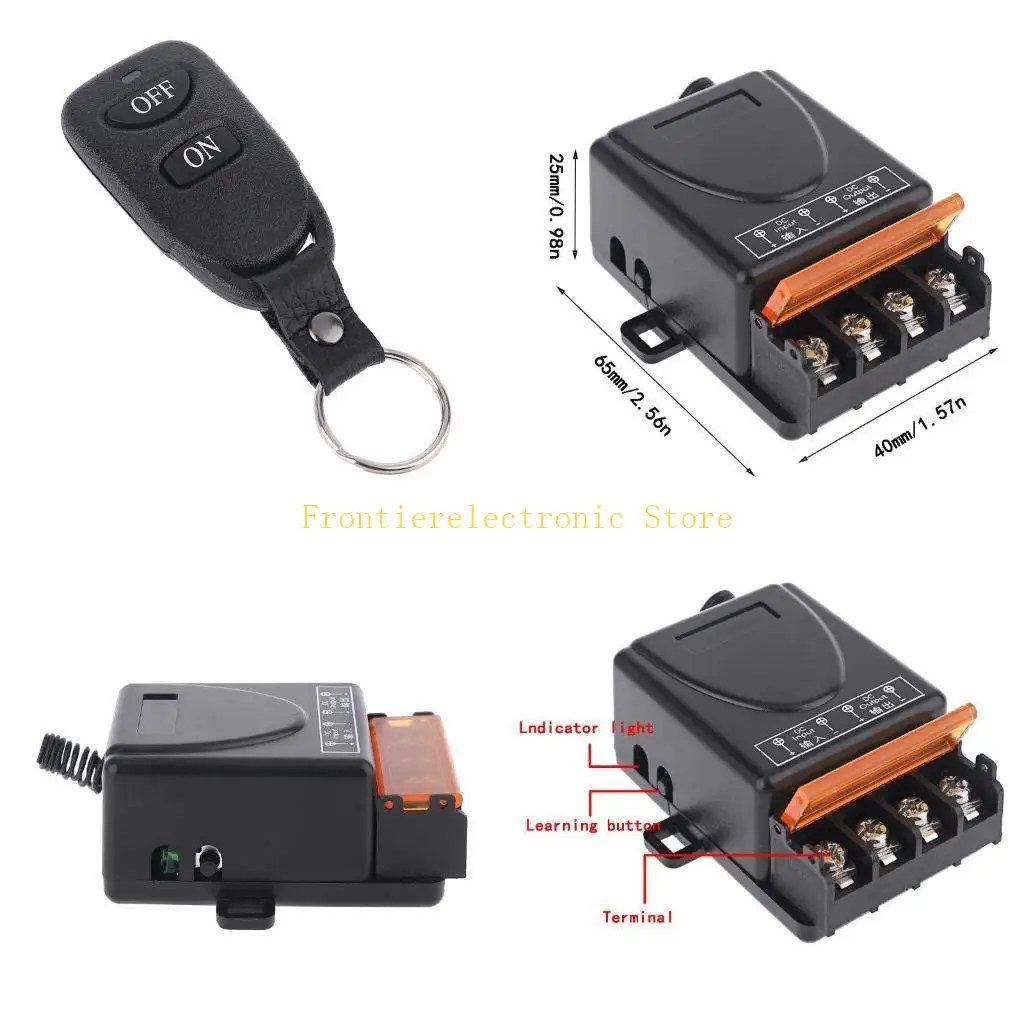 

G8DB 2CH Remote Switch Wireless RF Module 433Mhz Transmitter Receiver Universal Controller for Lights Ceiling Fan Door