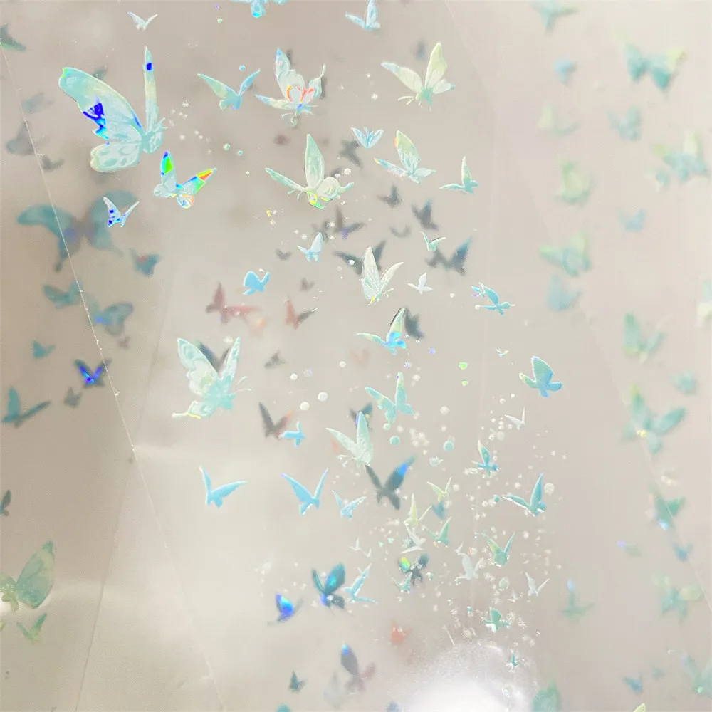 

Наклейки для скрапбукинга Journal F76 Dream Butterfly Blue Scenery Chi Shell Light Small PET Antique Goo Ka