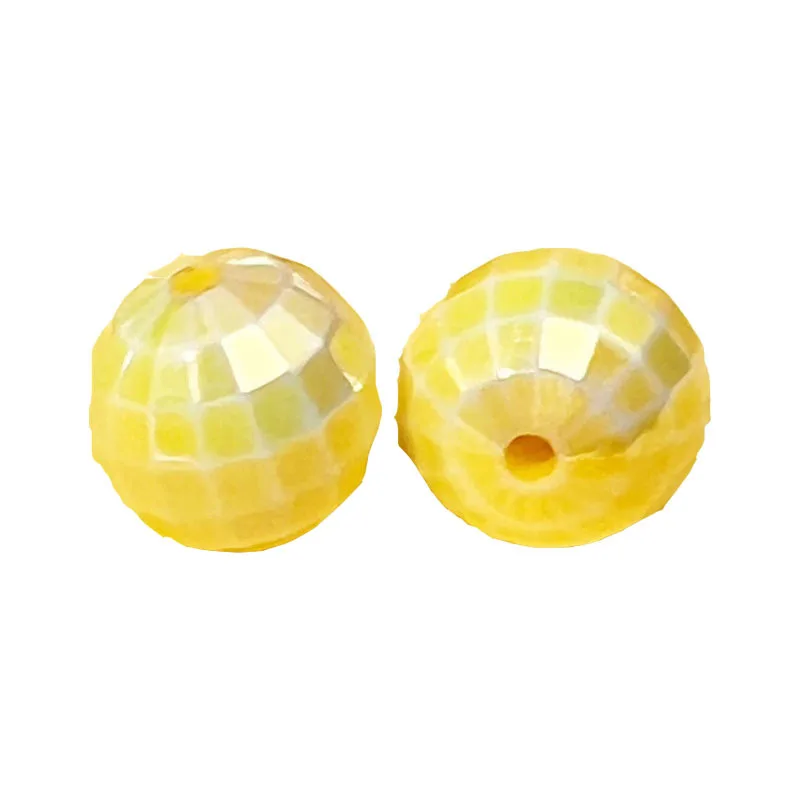 

15Pcs 17mm Plastic Beads Mobile Phone Chain Car Hanging Beaded Handmade DIY Accessories Acrylic Round Beads Clothing Accessories