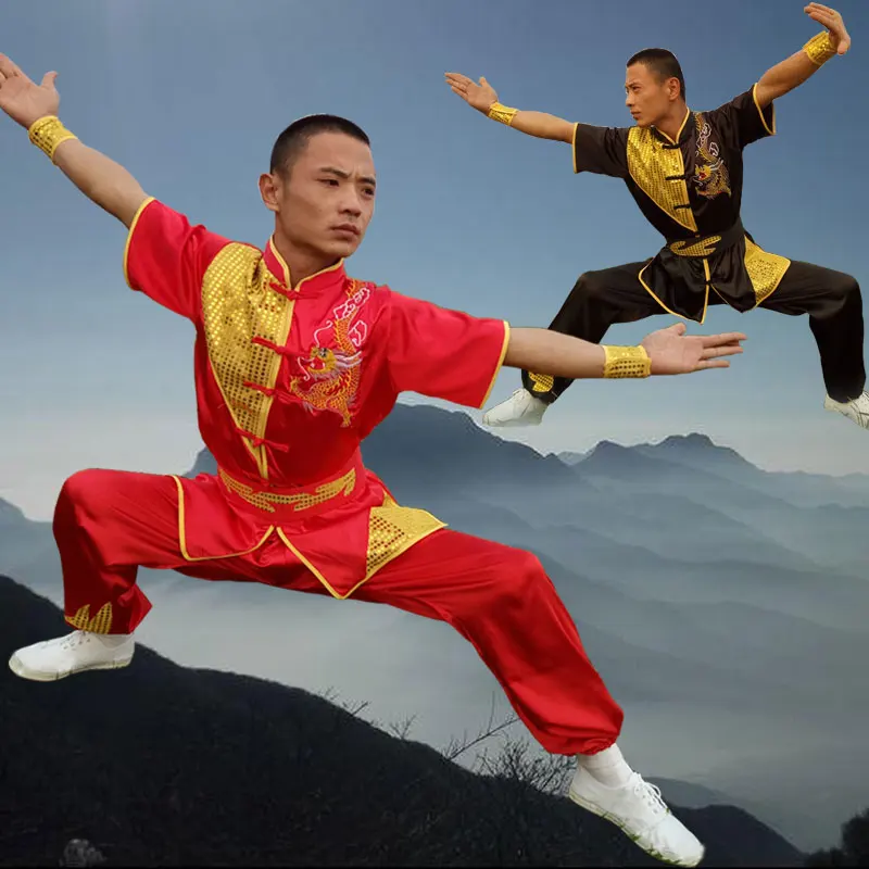 

Chinese Kung Fu Practice Performance Uniform Male Training Uniform Competition Set Performance Uniform Hanfu Suit