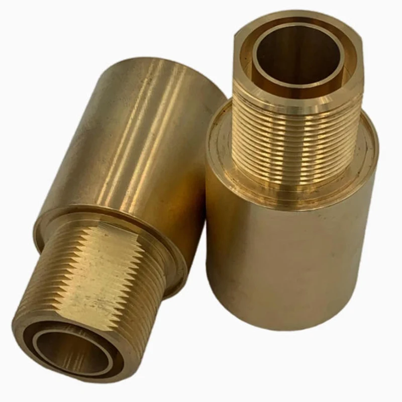 

Turning Milling Cnc Machining Services Manufacturer Brass Precision Turned External Threaded Pipe Fittings