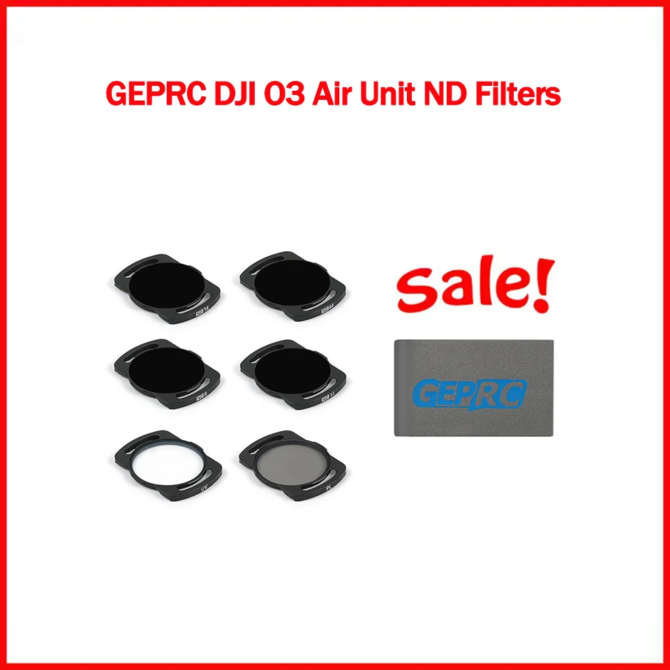 

GEPRC ND8/ND16/ND32/ND64 Glass O3 Air Unit ND Filter for FPV Drone Camera Accessories Aviation Aluminum Alloy Light Weight