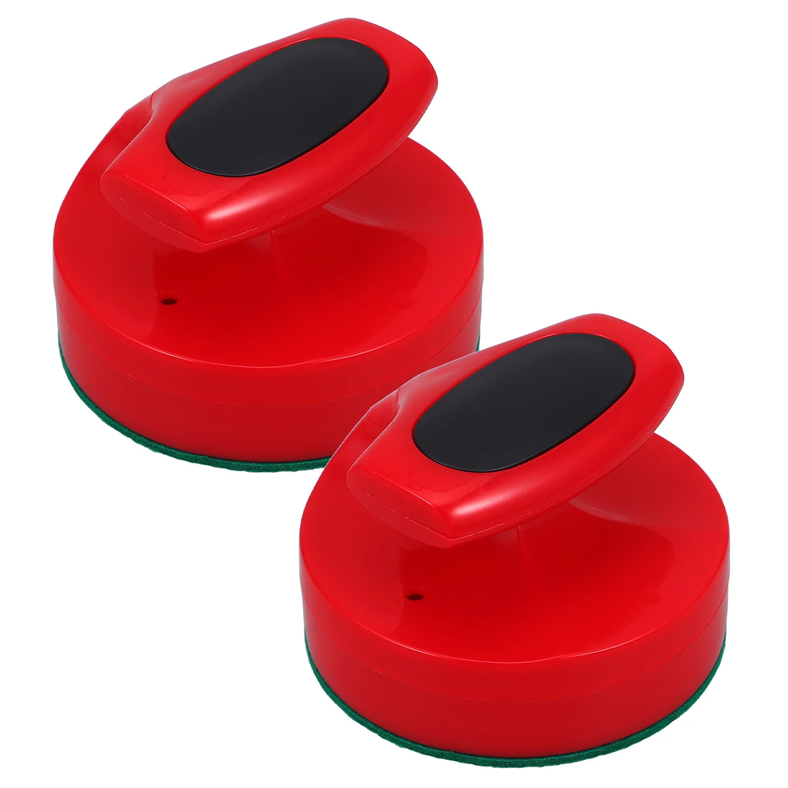 

2Pcs 94Mm Air Hockey Replacement Paddles Red Felt Bottom for Smooth Gameplay and Easy Install Mini Air Hockey Pushers