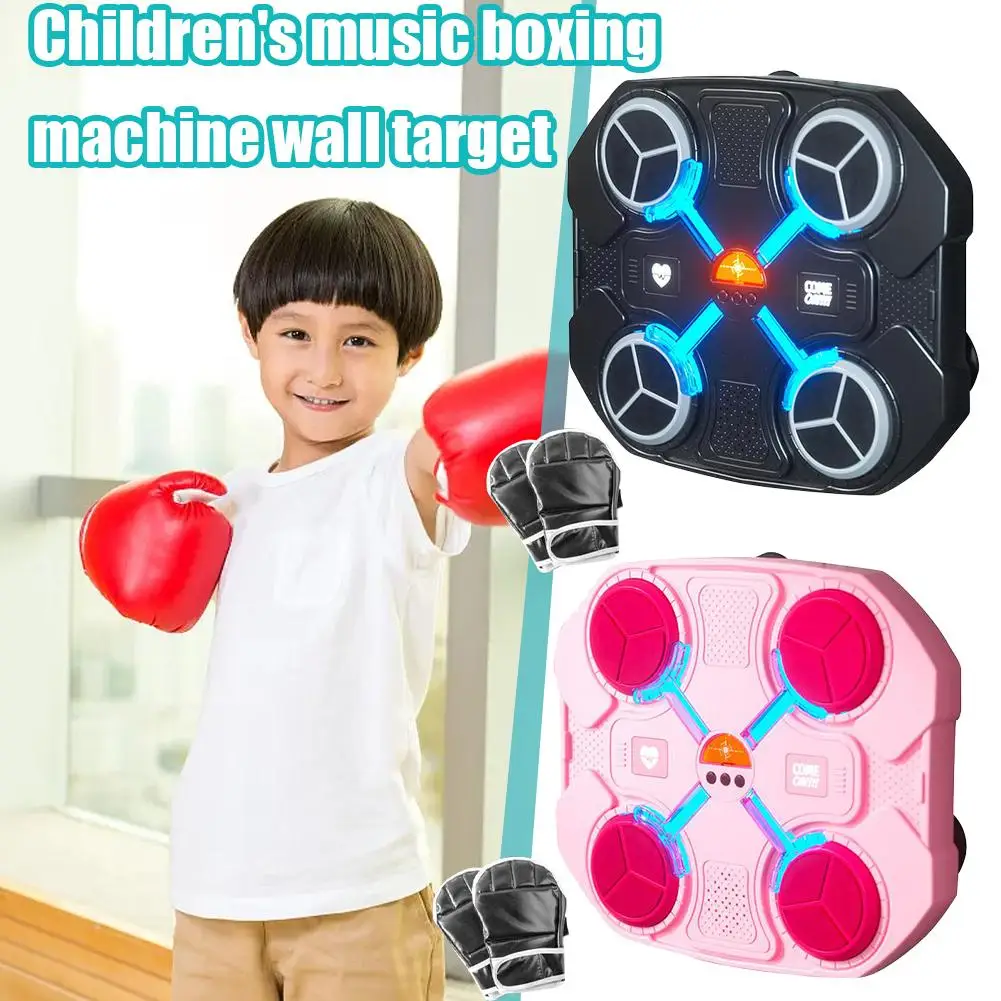 Children's Music Boxing Machine Boxing Training Punching Equipment Bluetooth Boxing Machine Wall Target For Kids Adul Y6s6