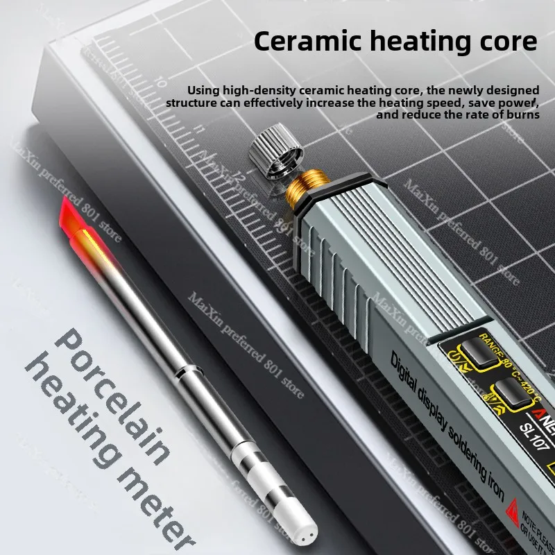 65W portable mini digital display electric soldering iron VA reverse display screen temperature welding table welding pen