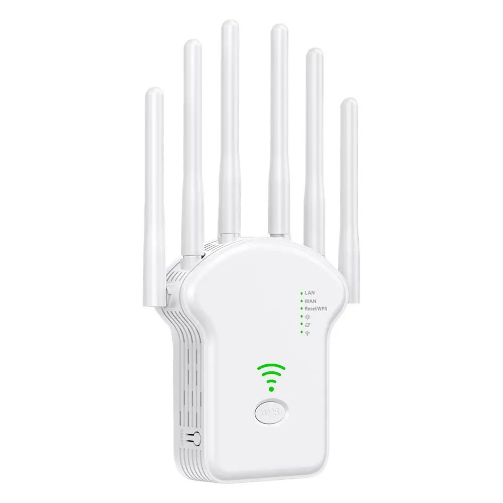 WiFi Repeater 1200/300Mbps Dual Band Wireless Amplifier 2.4G 5GHz Network Range Signal Booster For Home Office Wi-Fi Repeat M8Q3