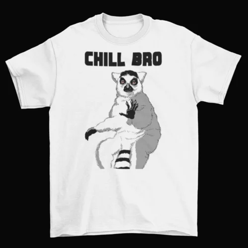 Chill Bro Lemur T-Shirt Unisex Adult Cotton Sizes Madagascar King Julien Animal