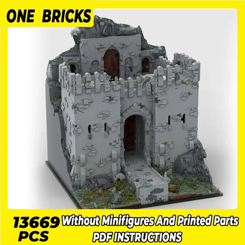 Moc Building Blocks Street View Model Military Castle Technical Bricks DIY Assembly Construction Toys For Childr Holiday Gifts