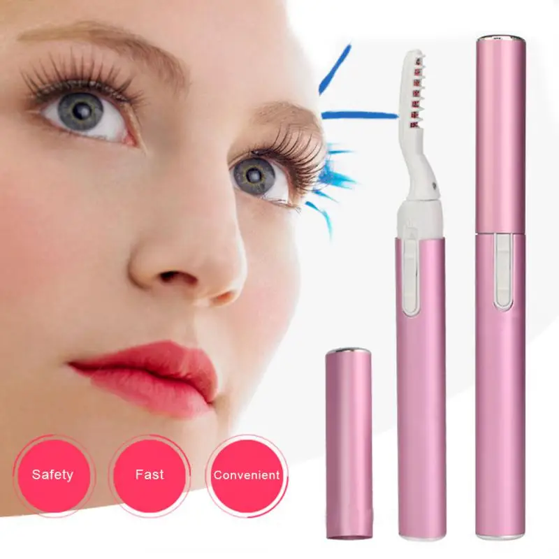 Tragbare elektrische beheizte Wimpern Locken wickler Stift Clip lang anhaltende Form Augen Make-up Curling Kit kosmetische Schönheit Tool Mascara