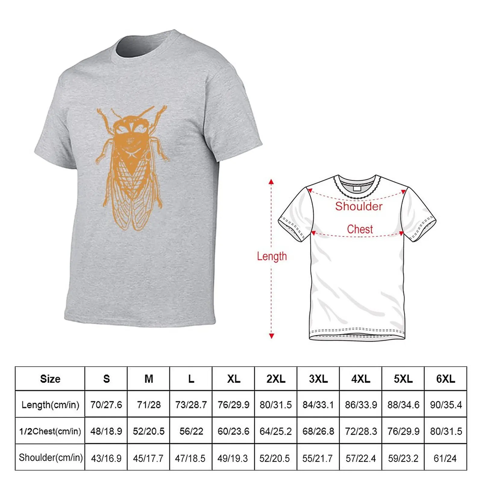 New CICADA T-Shirt summer clothes quick drying t-shirt heavyweight t shirts funny t shirts for men