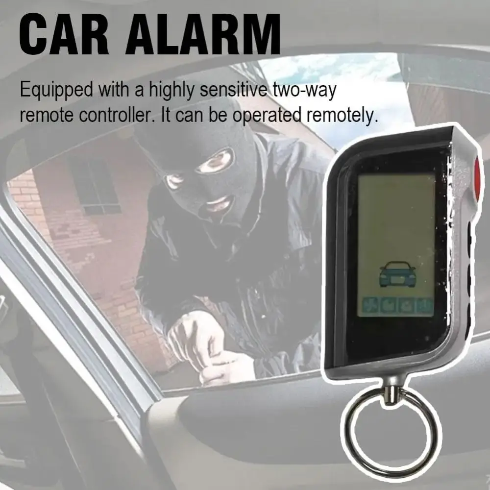 

Starline A93 Car Burglar Alarm Remotely Controlled Automatic System Auto Close Windows Intelligent Accessories LCD