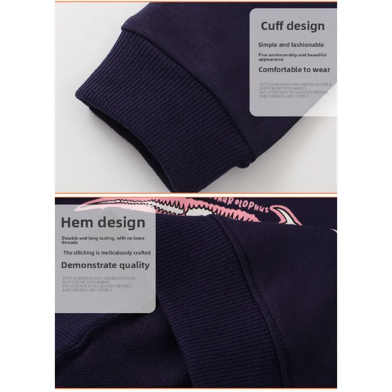 ‌ Glow The Dark Dinosaur Pullover Felpa con cappuccio Junior Boys Autunno Autunno Abbigliamento casual Manica lunga Girocollo Top Notte all'aperto