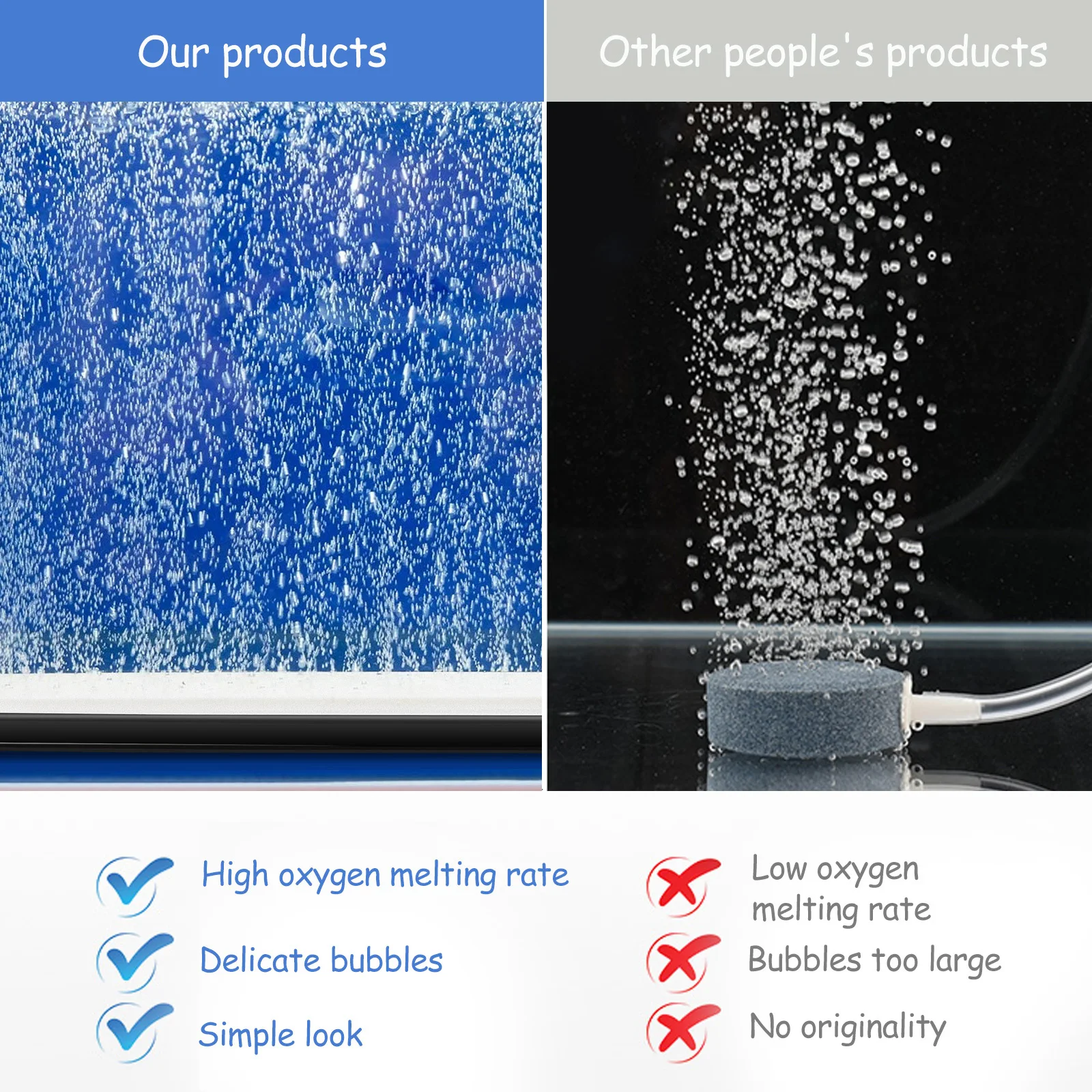 

1Pcs Nano Bubble Stone Even Bubble Output Durable Aerator for Home Office Fish Tank Aquarium Hydroponics Systems