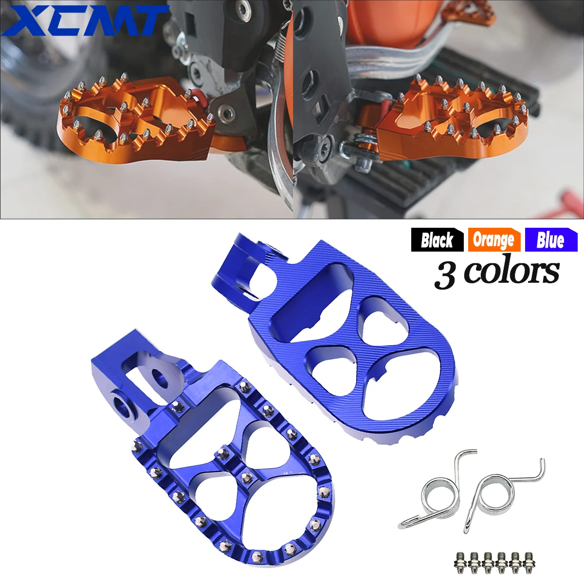 NEW CNC Foot Pegs Footrests For Husqvarna TE FE FC TC TX FX 125 200 250 350 450 2016 2017-2022 2018 2019 FC250 FC350 FC450 2016