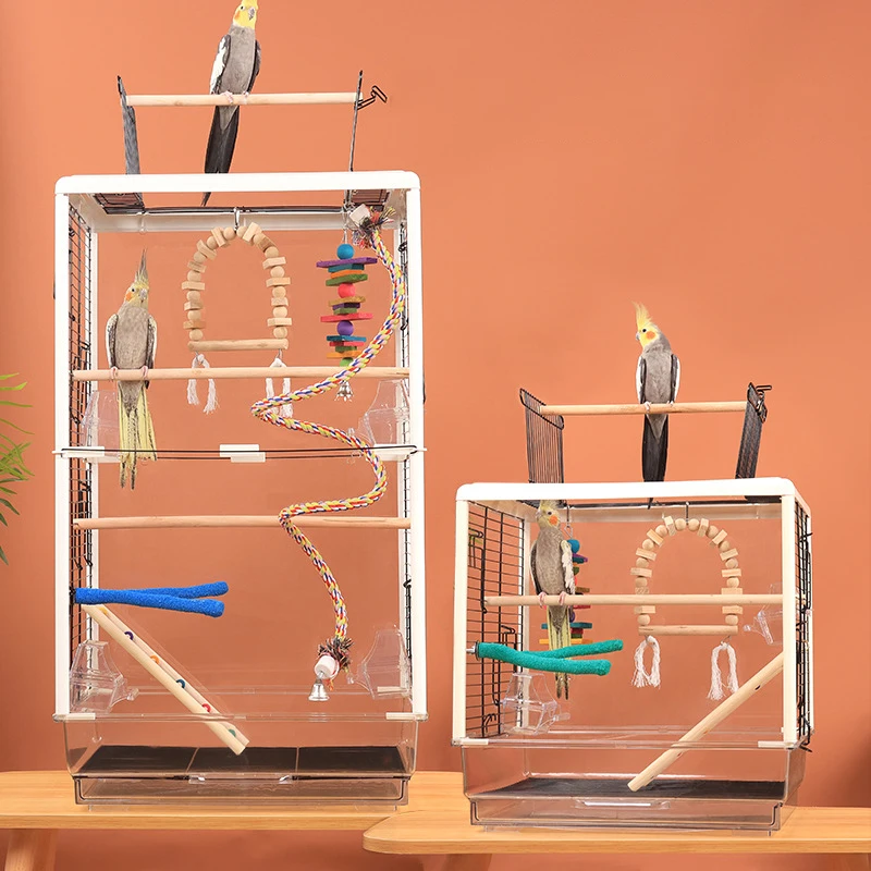

Pet Cage Acrylic Bird Cage for Parrot Big Special Clear Acrylic Bird Cage