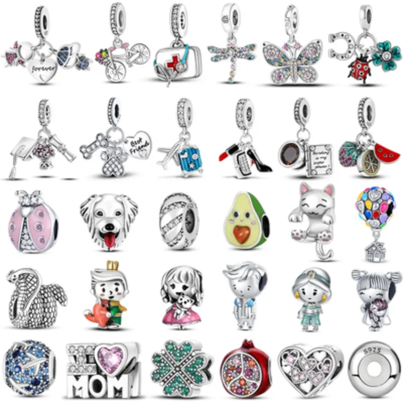 2024 New Design Original Lucky Charm Original Brand Bracelet 925 Silver Women's Pendant Jewelry Charm