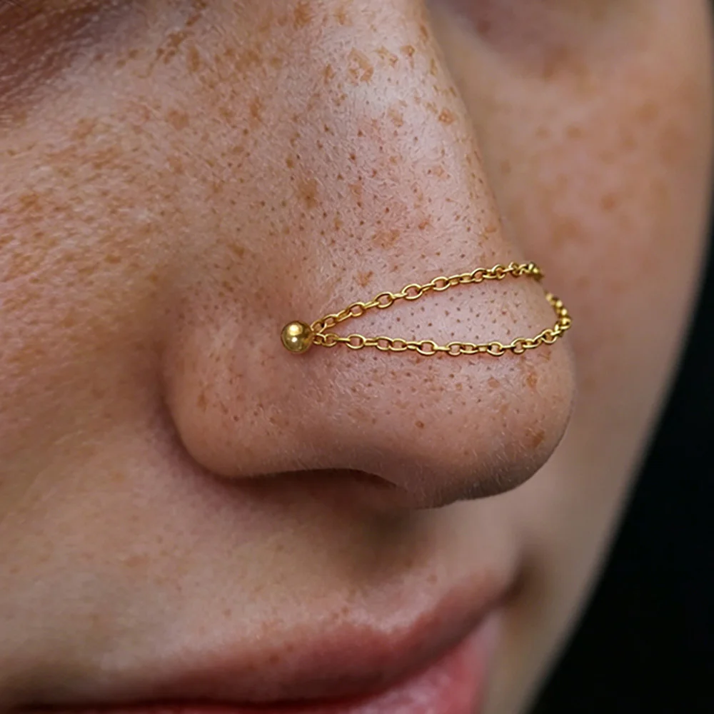 Titanium Piercing Connector Chain Link for Ear Stud