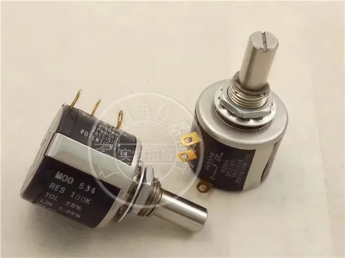 

MOD 534100k multi-coil wound potentiometer, axis diameter 6.4 mm black