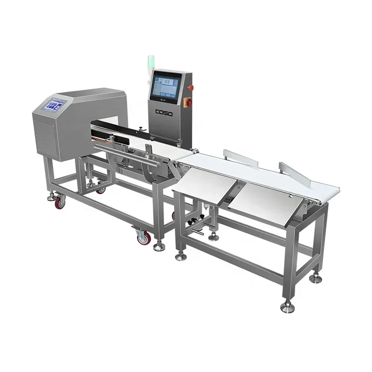 Industrial Tunnel Metal Detector and Automatic Weighing Machine Factory Production Line