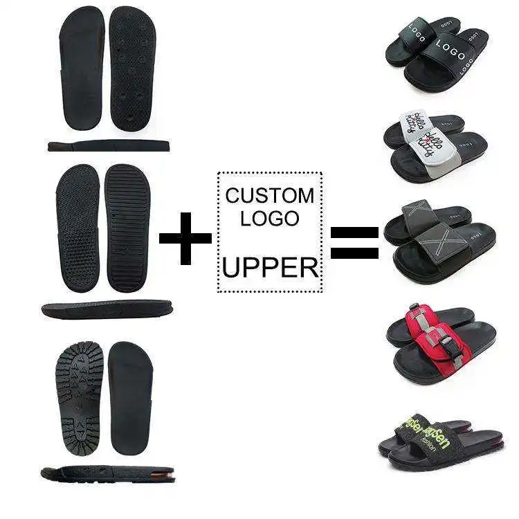 High Quality Summer Anti-slip Flat Slides for Men Casual Designer Women Slides Custom Slippers with Logo