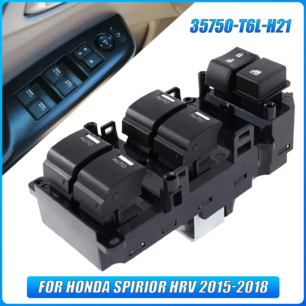 

35750-T6L-H21 37PINS автоматический переключатель управления стеклоподъемным дверным замком для Honda Spirior HRV 2015-2018 автомобильные детали аксессуары