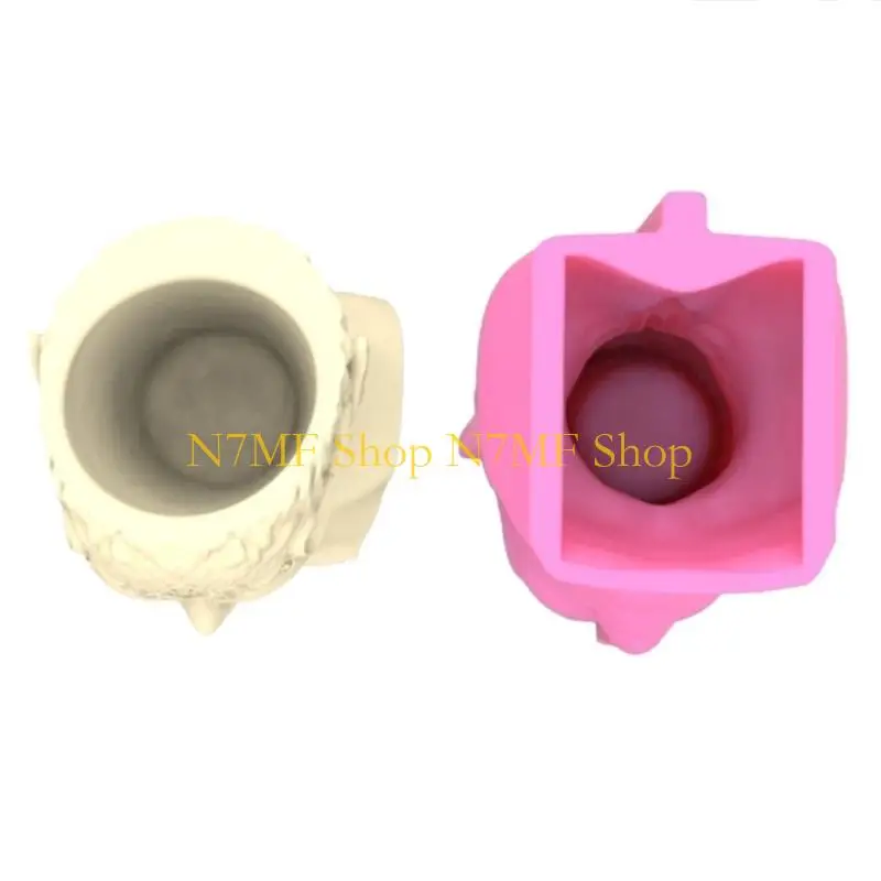 

N7MF King Queen портрет силиконовая форма для горшка сочный цветочный горшок глина цементная штукатурка формы DIY домашний сад