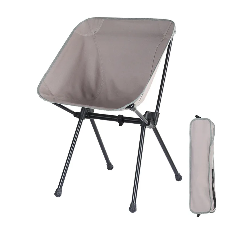

OEM custom high and low adjustable ultra-light aluminum alloy camping chair convenient outdoor beach folding chair high moon