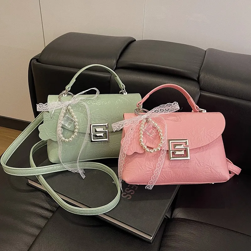 

Elegant Crossbody Bag For Ladies, Genuine Leather Lightweight, Popular Classic Design By Famous Designer