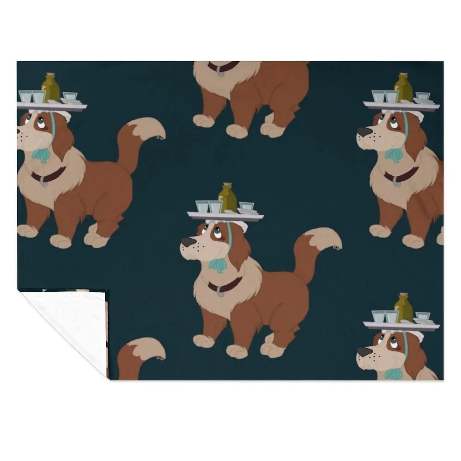 

Nana with Drinks Teal Background Throw Blanket Luxury Designer Multi-Purpose Cute Plaid Decorative Sofa Blankets
