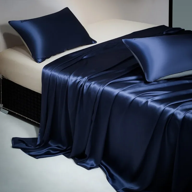 1PC 22MM Silk Flat Sheet Seamless 100% Mulberry Silk Fabric Heavy Soft High Quality Multicolor Custom Order Acceptable