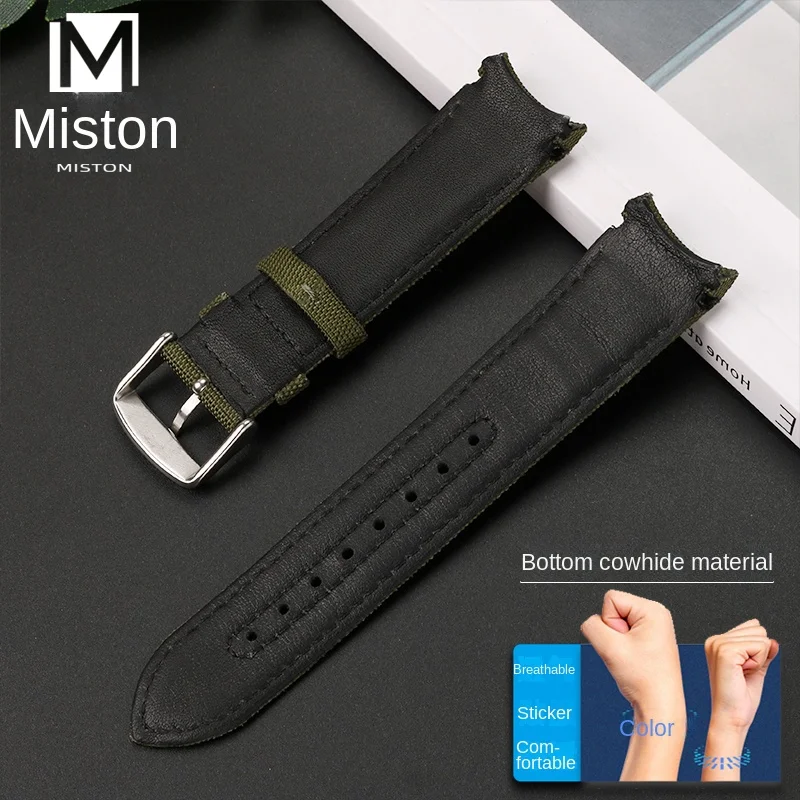 Adatto per Omega Speedmaster Seamaster 300 obatory Ocean Universe Superb Space Snoopy Arc cinturino in Nylon 20mm 22mm