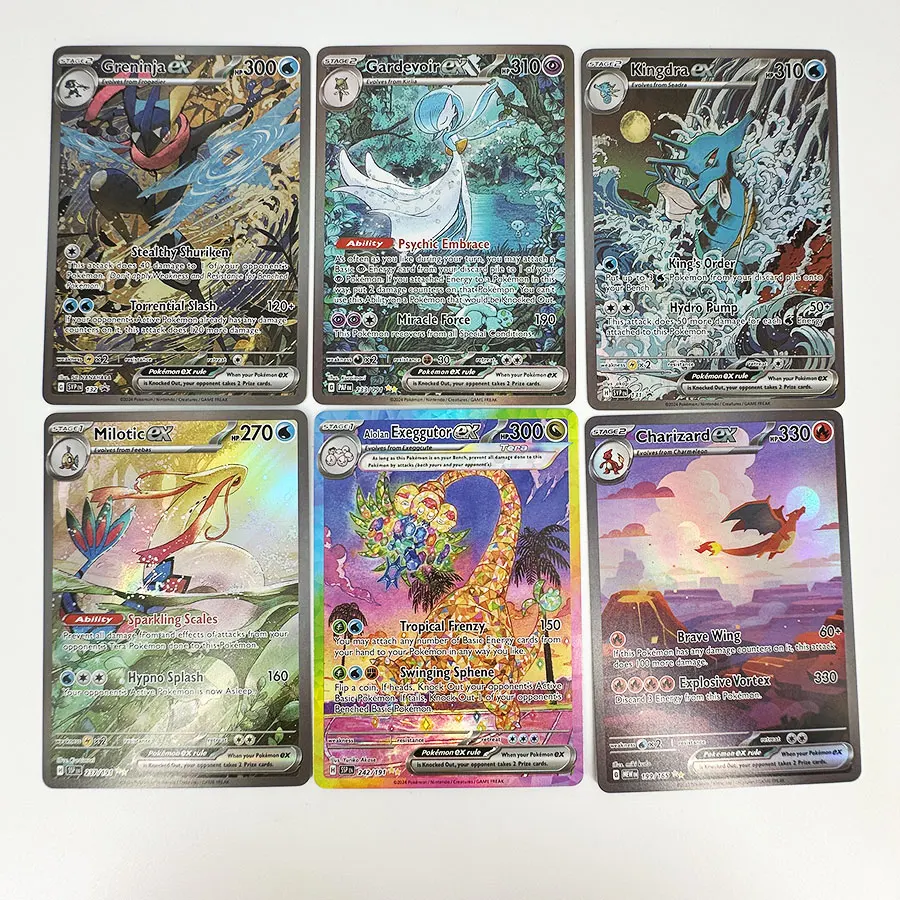 Charizard Kingdra Gardevoir Greninja Milotic Alolan Exeggutor ex Proxy Cards Pokemon Scarlet & Violet Illustration Rare Holo