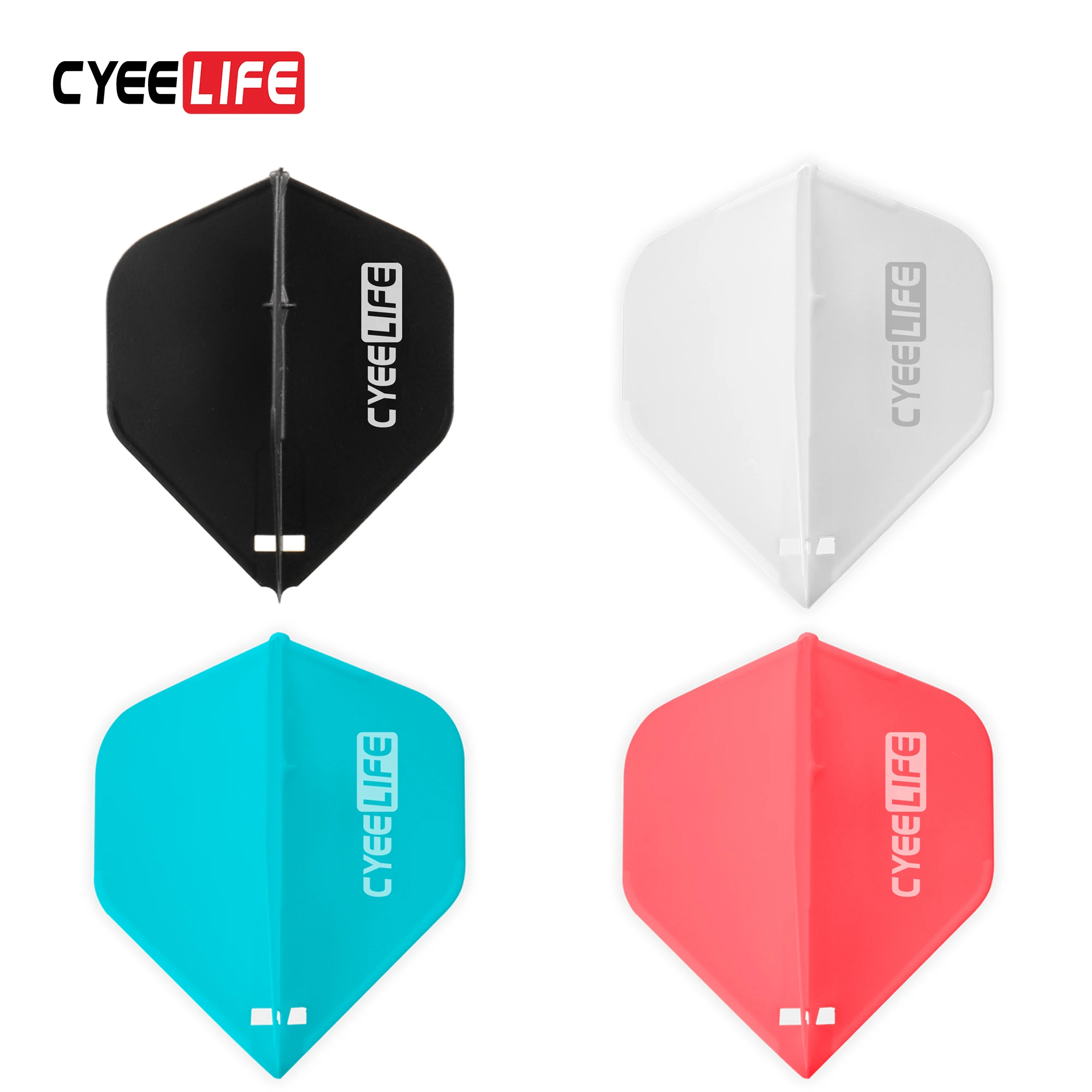 Cyeelife 3 Stuks Dart Vlucht Standaard Vorm Regelmatige Vlucht + 6 Stuks Lente Dart Accessorie Set Duurzame Anti-Fal