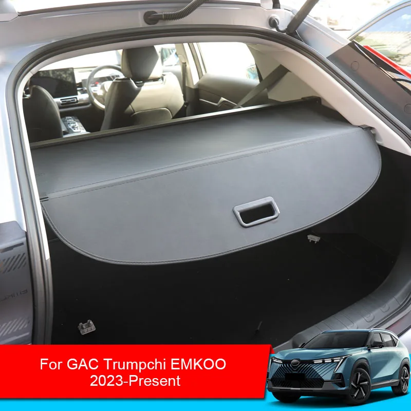 Car Rear Trunk Curtain Cover For GAC Trumpchi EMKOO 2023-2025 Rear Rack Partition Shelter Canvas Storage Decoration Accessories