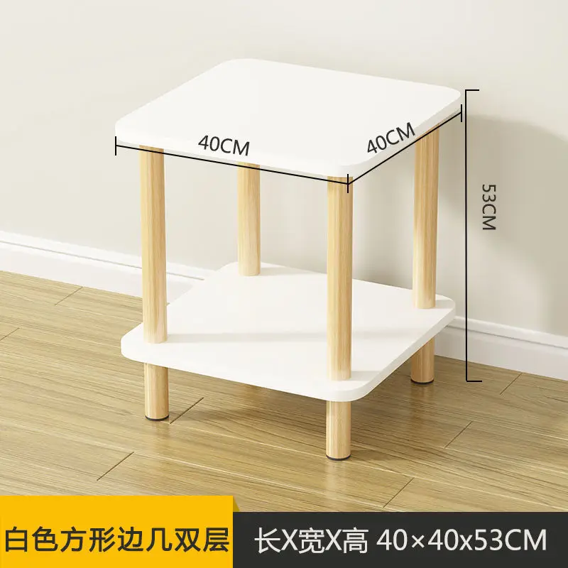 Mini Nordic Sofa Side Table Small Coffee Simple Side Table Living Room Mobile Small Corner Bedside Small round Table