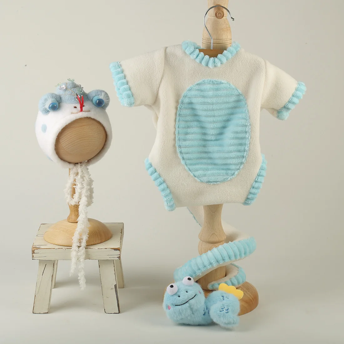 Newborn Sewing Snake Clothes Suit Baby Neonatal Photography Props Infant Knitted Romper Outfit Babies Things Photo Shoot