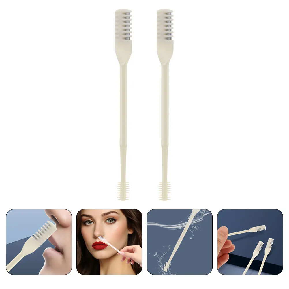 

12Pcs Portable Nasal Trimmer for Men and Women Dual-Head Manual Operation Clean Nostrils Nasal Hair Cutter