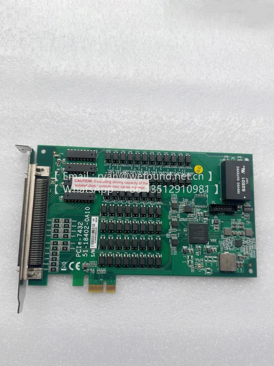PCIe-7432  32-CH Isolated DI & 32-CH Isolated DO PCIe Card 51-18402-0A10