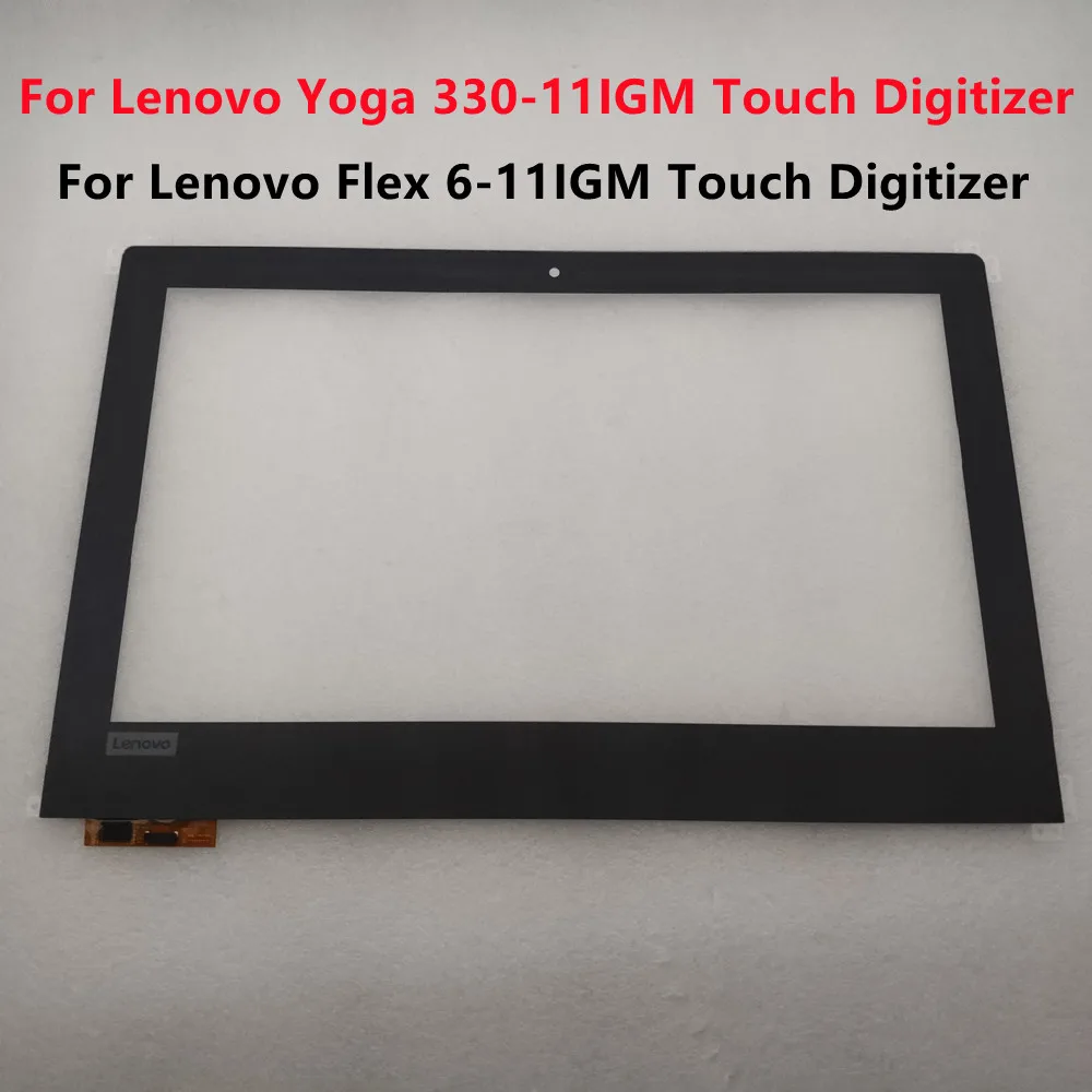 Yoga 330 11igm toque digitador da frente de vidro 11.6 Polegada display portátil lcd painel matriz flex 6 11igm para lenovo yoga 330 toque