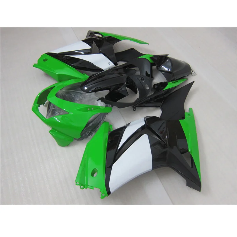 Free Custom parts for Ninja 250R fairing kit 2008 2009 2010 2011 2012 2013 2014 green black set 250r 08 09 11 12-14 N93