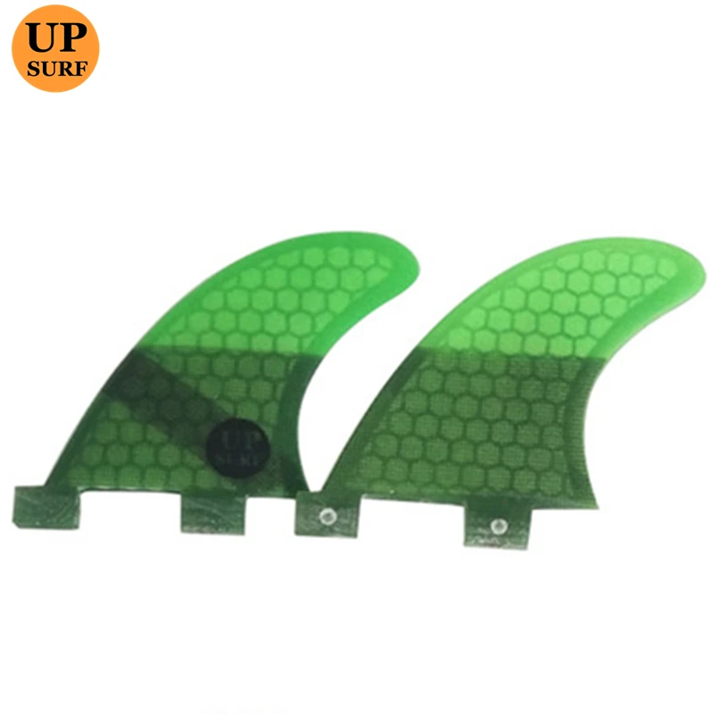 UPSURF FCS Fins Twin Fins For Surfboard Fins GL Fiberglass Honeycomb Multicolor Padel Accessories Two Side Swimming Fins