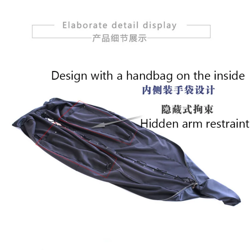 PU Leather Mummy Sleeping Bag Full Body Binder Bondage Sleep Sack Role Play BDSM Slave Restraints Sex Toys Product for Couples