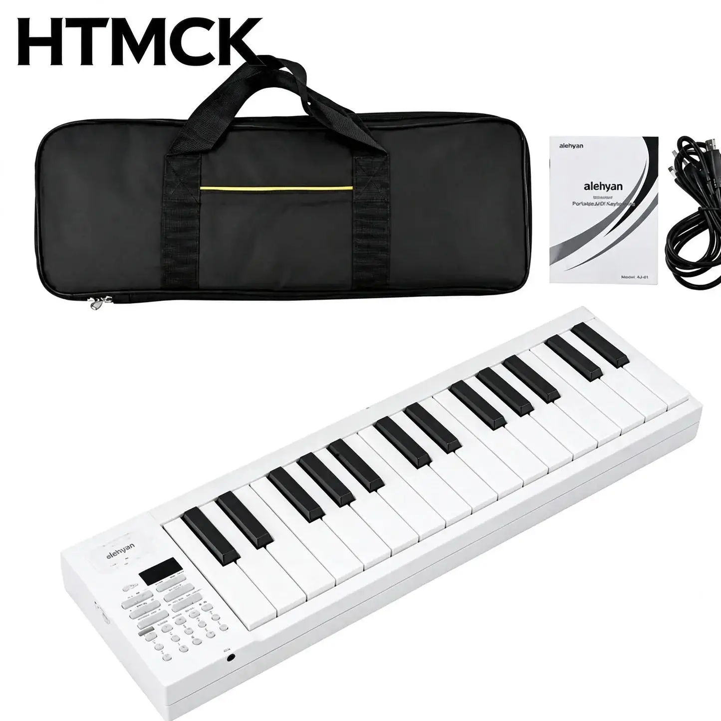 HTMCK 61-Key Portable Foldable Electronic Keyboard Digital Piano for Adults And Beginner Students with Charging Function