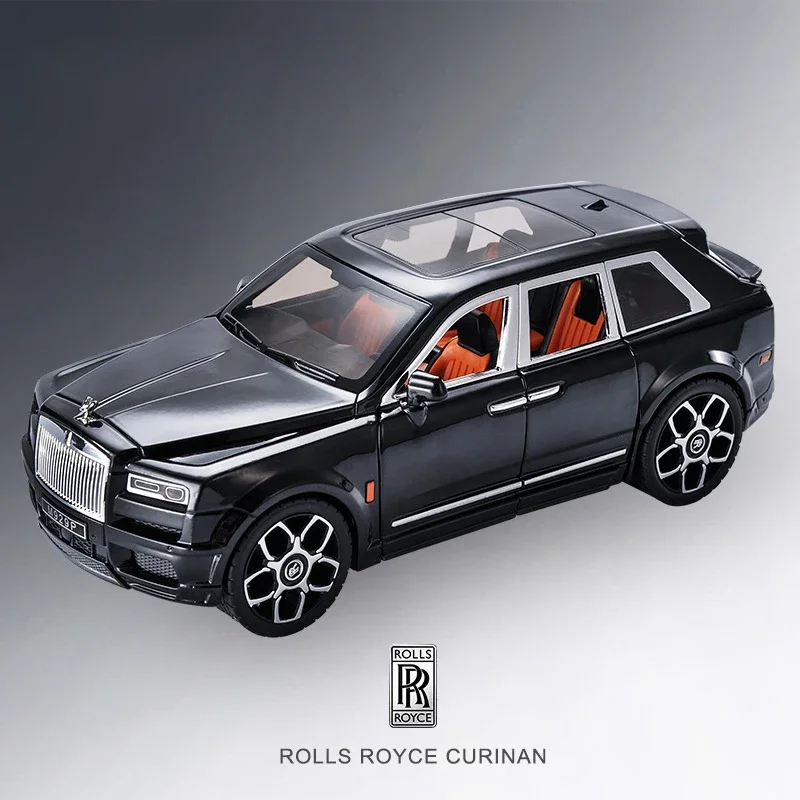 1:20 Rolls Royce Cullinan SUV Alloy Car Model Sound and Light Simulation Car Decoration Collection Child Toy Gift